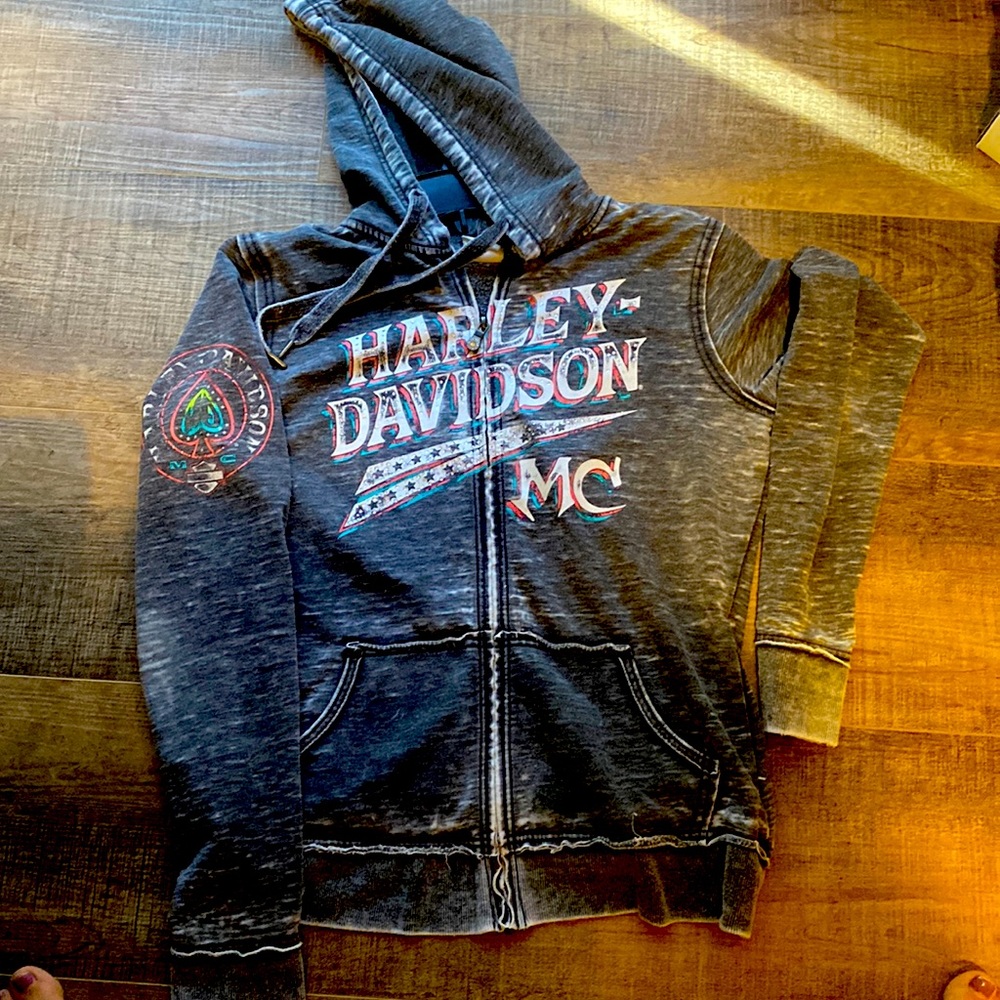 Harley Davidson zip up hoodie/jacket